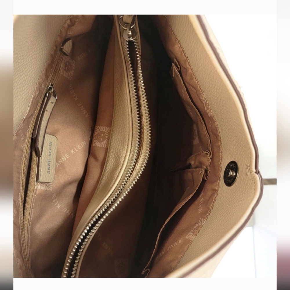 Anne Klein Taupe A-line Hobo P38 - Picture 8 of 10